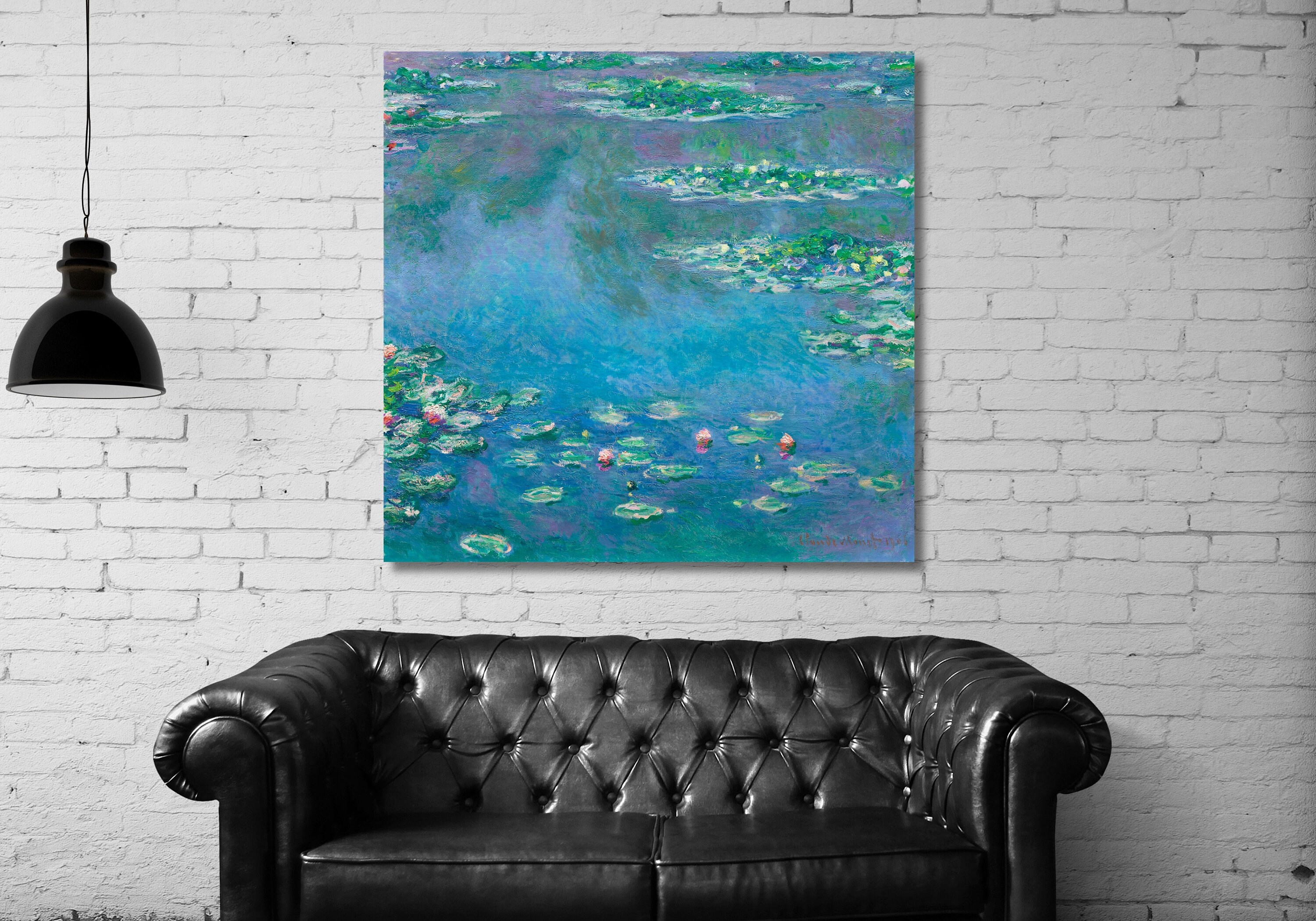 Claude Monet Water Lilies Canvas Wall Art Painting Poster , Modern ...