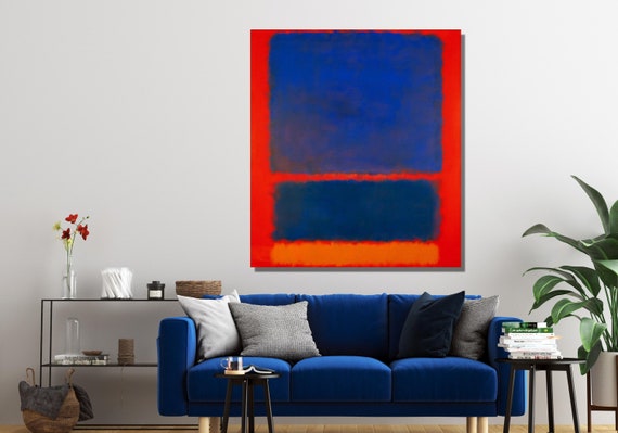 Blue Orange and Red Mark Rothko 1961 Print Art Painting Poster