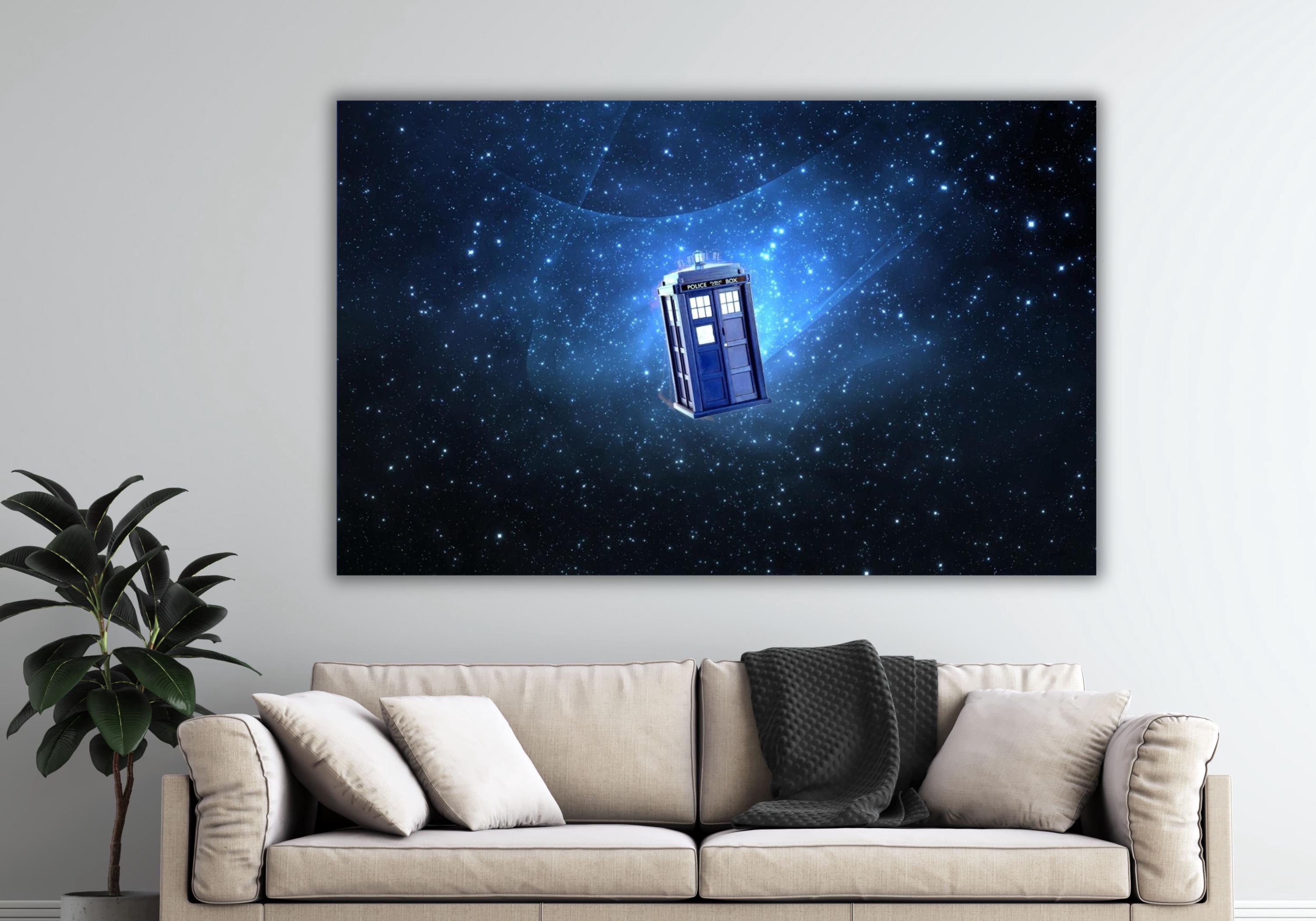 Doctor Who Tardis Sky Canvas Print Art Doctor Who Tardis Box Wall Art ...