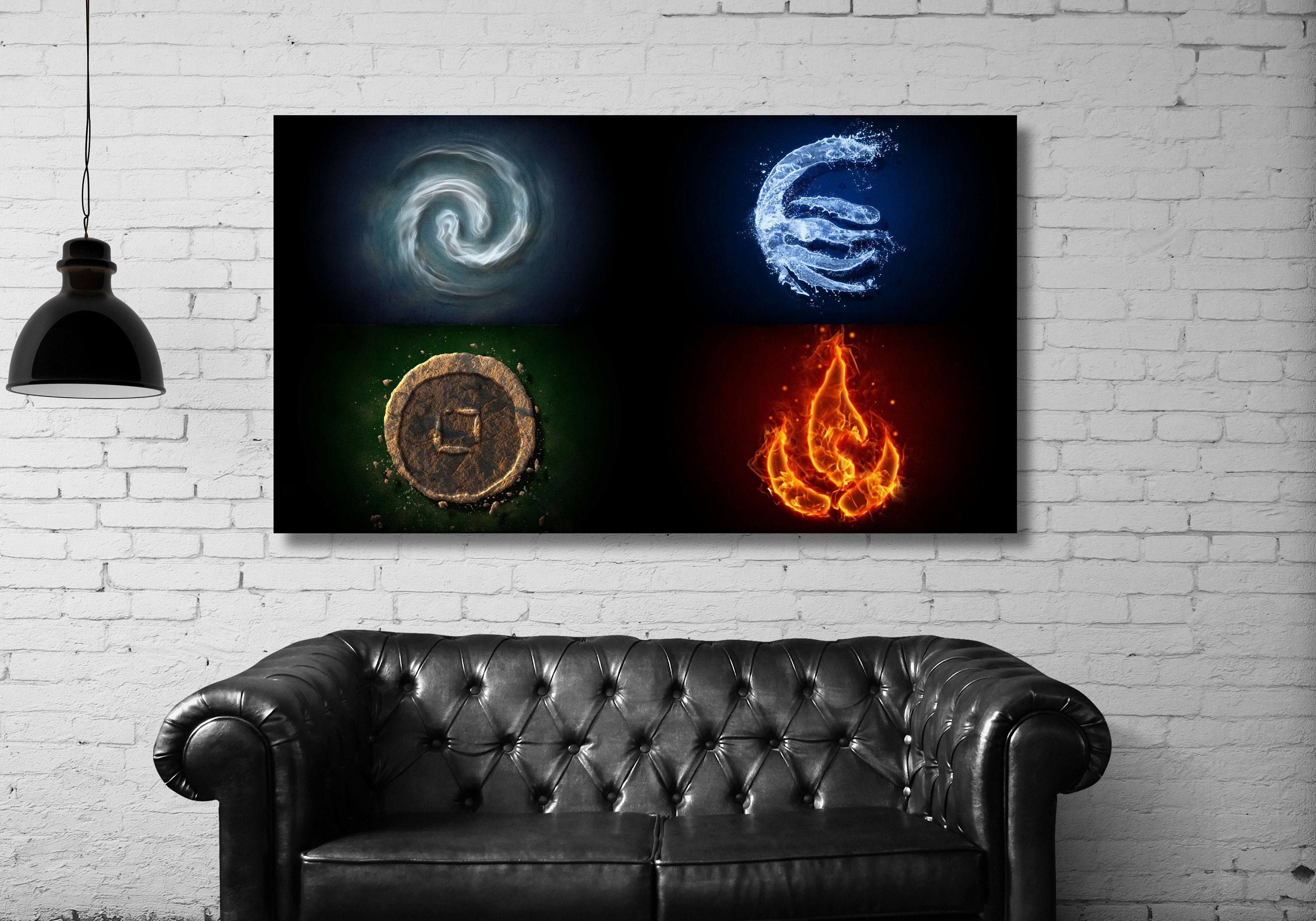 青葉市子「 Week Elements of ● vol.4 tue. IMA」 Fire Air Water Earth Four Elements 4 Elements Canvas,planet Wall