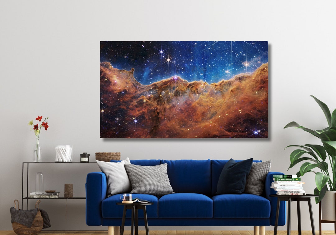 NASA Carina Nebula Deep Field Canvas Wall Art,james Webb Space ...