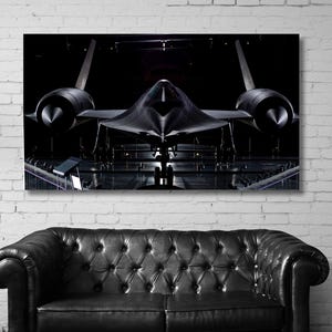 Luchtvaart canvas kunst, Lockheed SR-71 Blackbird poster, cadeau voor vlieger, cadeau-idee voor piloot, spionagevliegtuig 2 moderne producten voor thuisbezorging wanddecoratie
