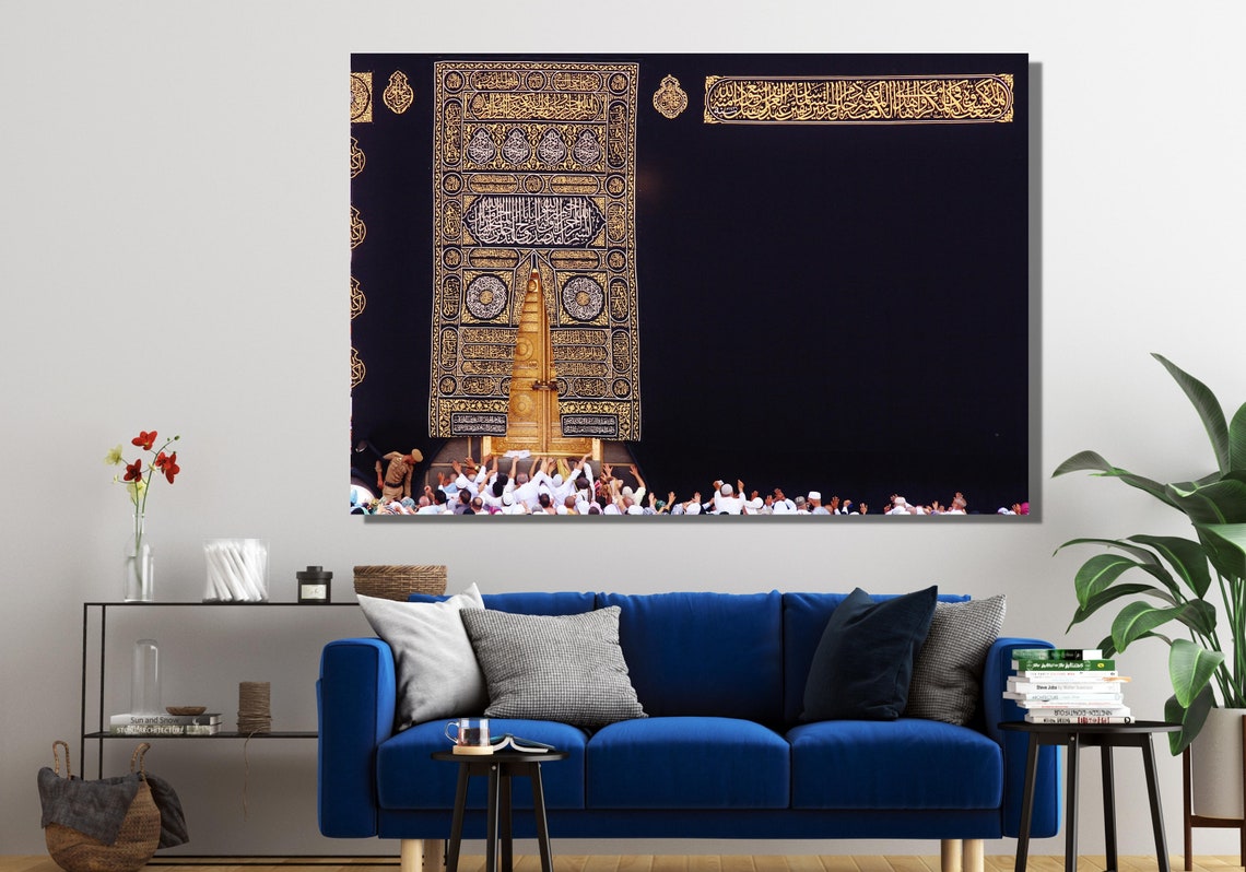 Kaaba Painting Kaaba Wall Art Islamic Wall Art Islamic Wall Etsy