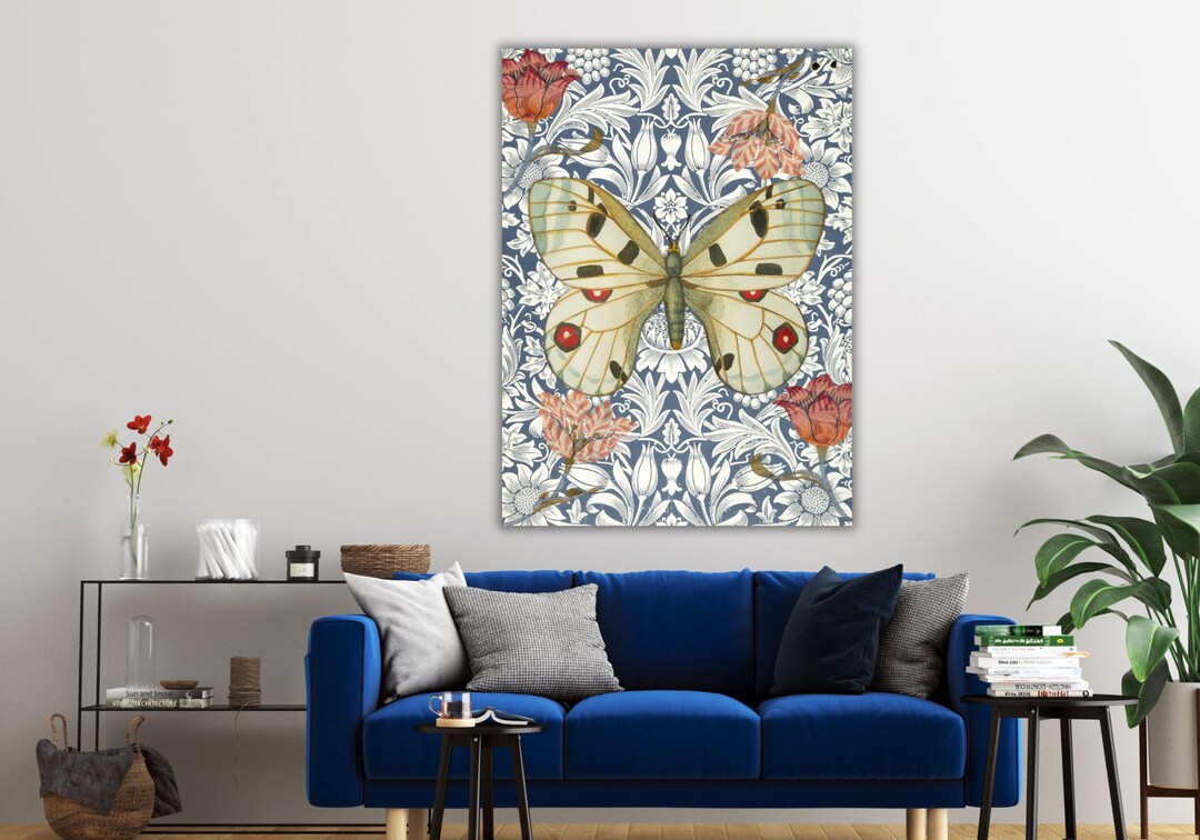 William Morris Butterfly Print, William Morris Exhibition Print ...