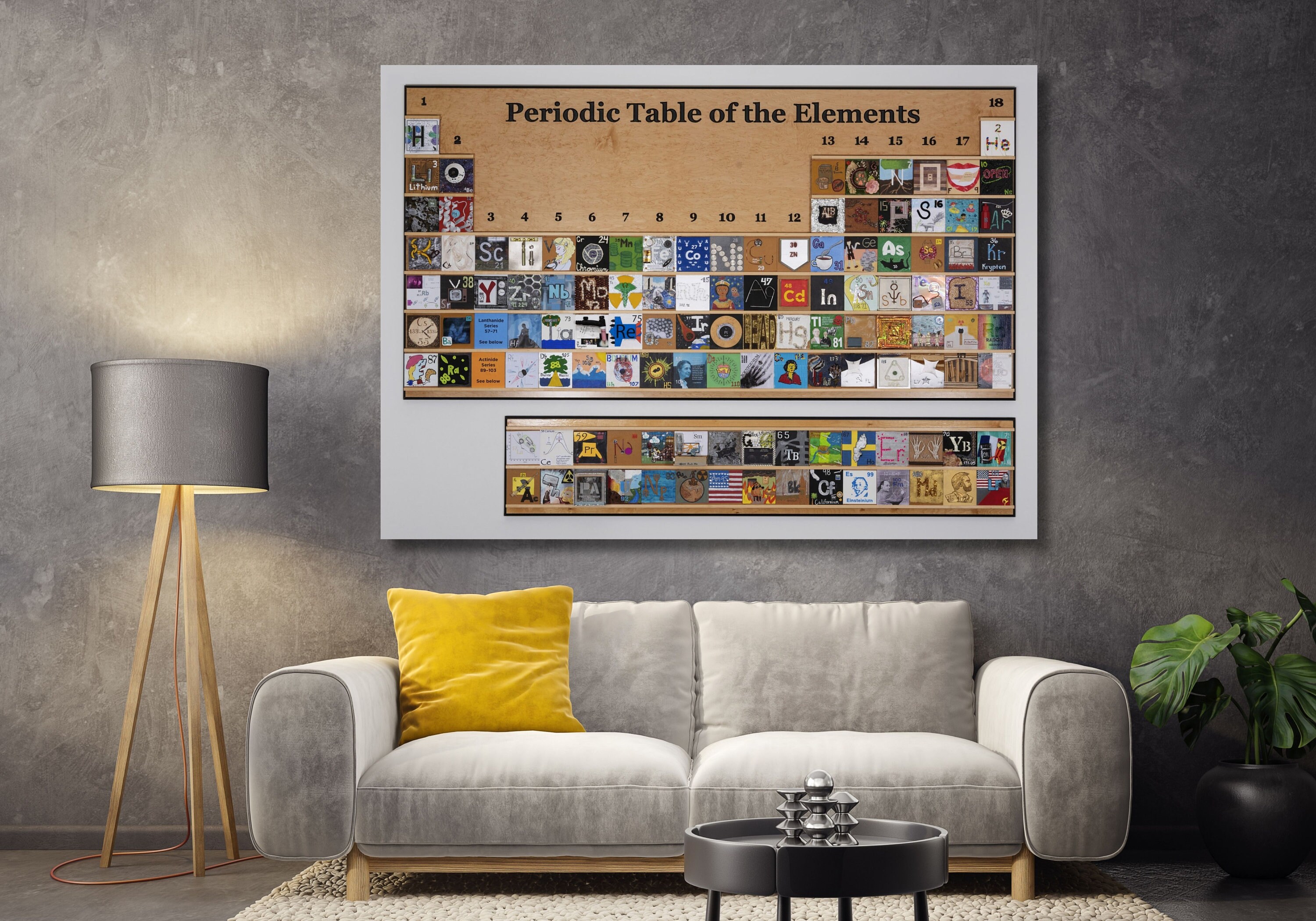 Periodic Table Canvas Wall Art,educational Print,table of Elements ...