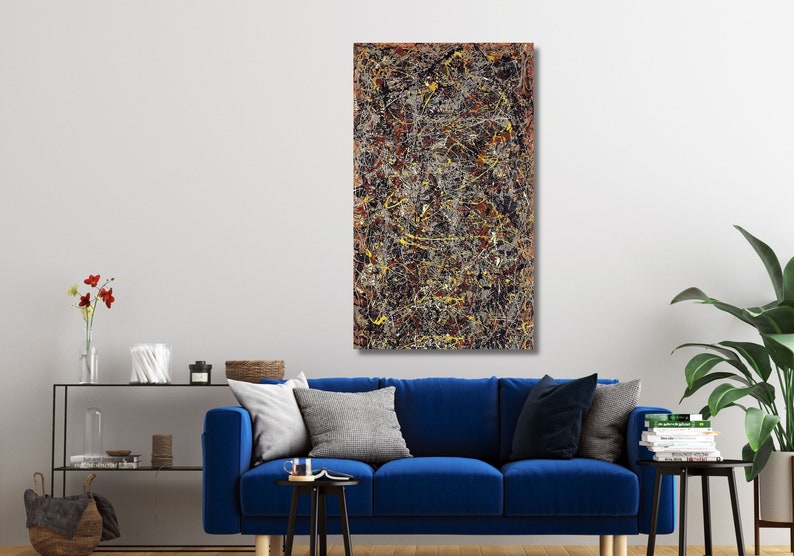 Jackson Pollock Canvas Art,poster Extra Large Canvas Wall Art,abstract