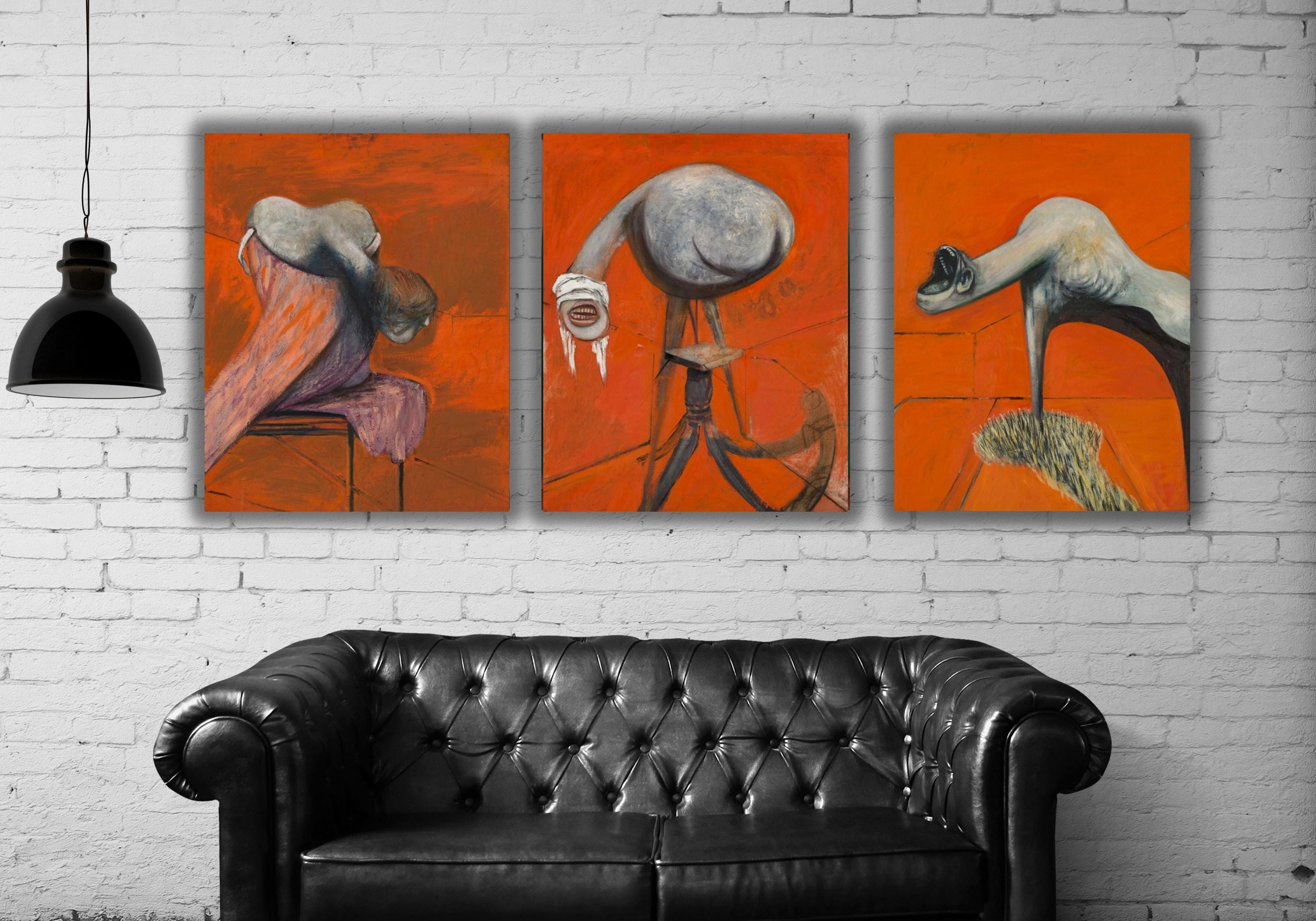 Set of 3 Three Studies for Figures at the Base of a Crucifixion