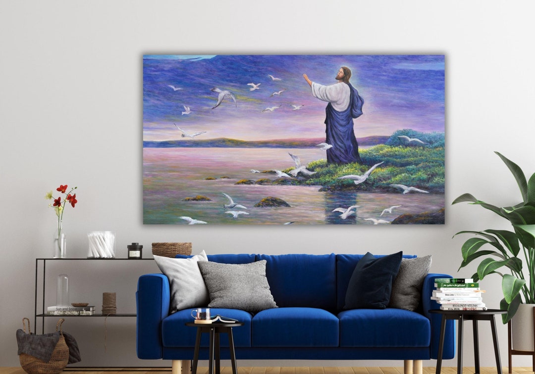 Jesus Canvas Poster, Scripture Canvas Wall Art,christian Gift,modern ...