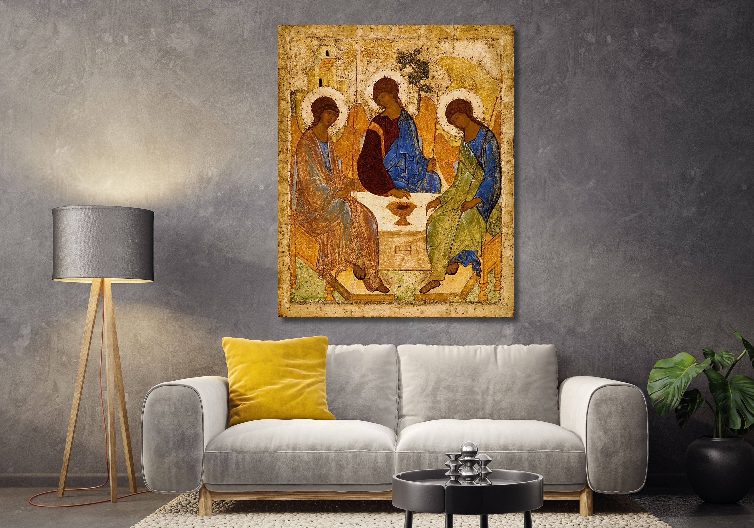 Andrei Rublev the Trinity Canvas, the Trinity Poster,andrei Rublev Art ...