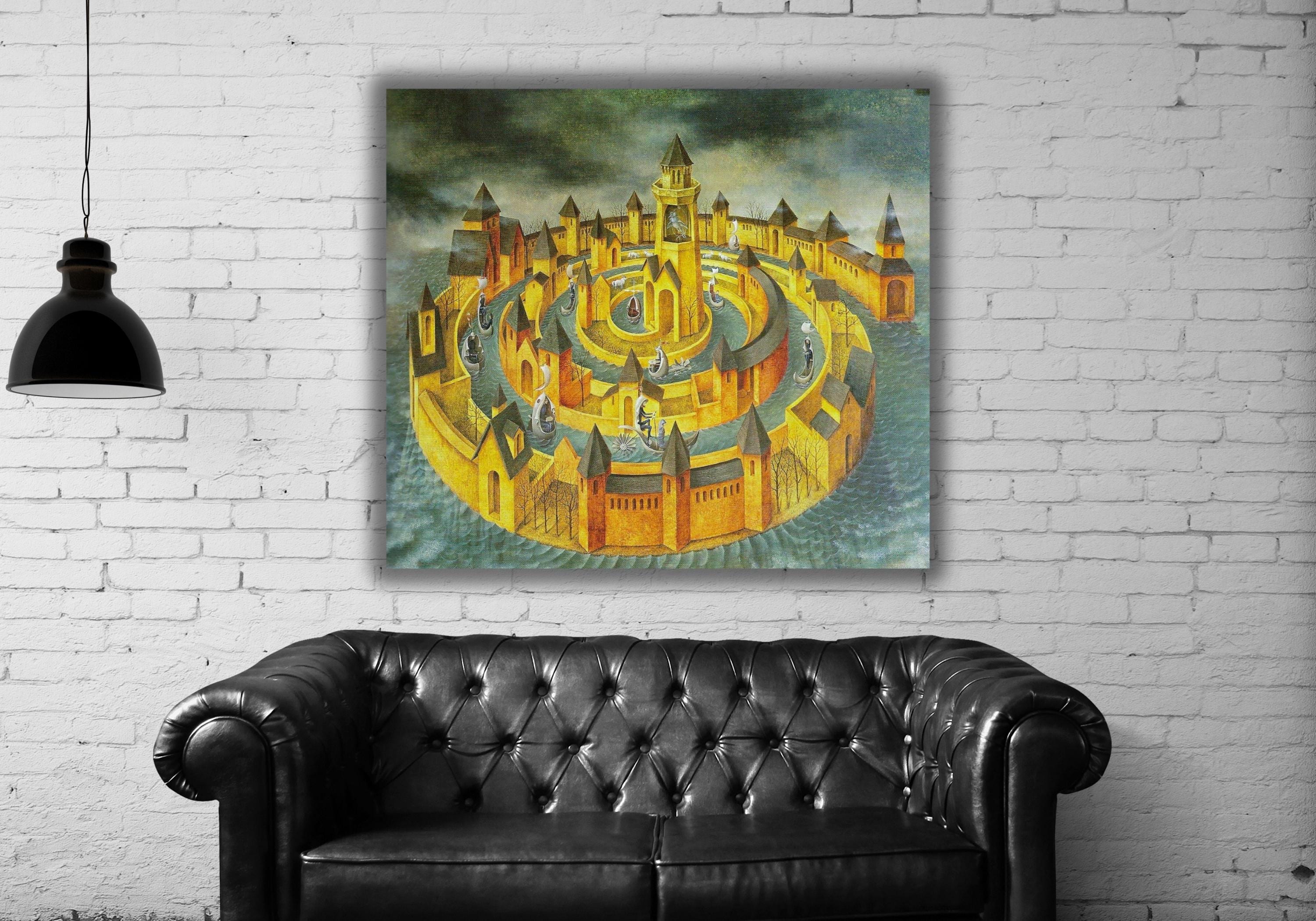 Spiral Transit by Remedios Varo Canvas Print Art, Fantasy Art