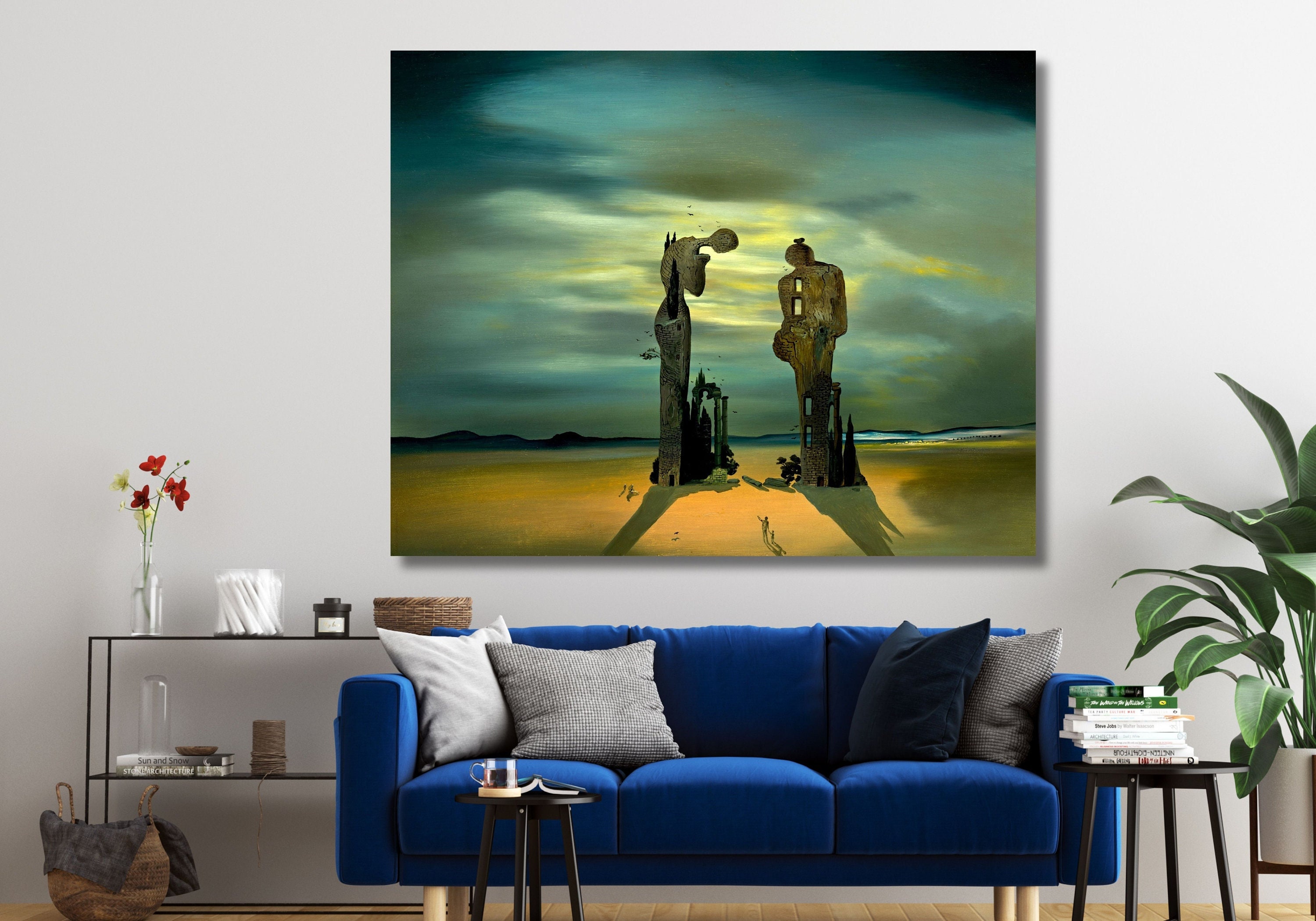 Salvador Dalí Archeological Reminiscence Millet's Angelus Canvas