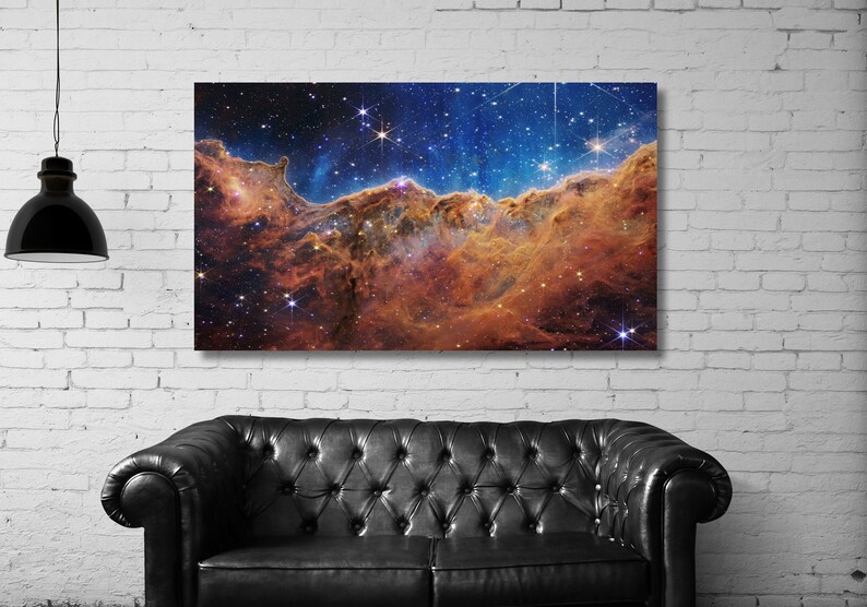 NASA Carina Nebula Deep Field Canvas Wall Art,james Webb Space ...