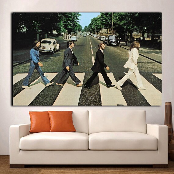 The Beatles Poster Abbey Road Canvas Poster Wall Art the Beatles