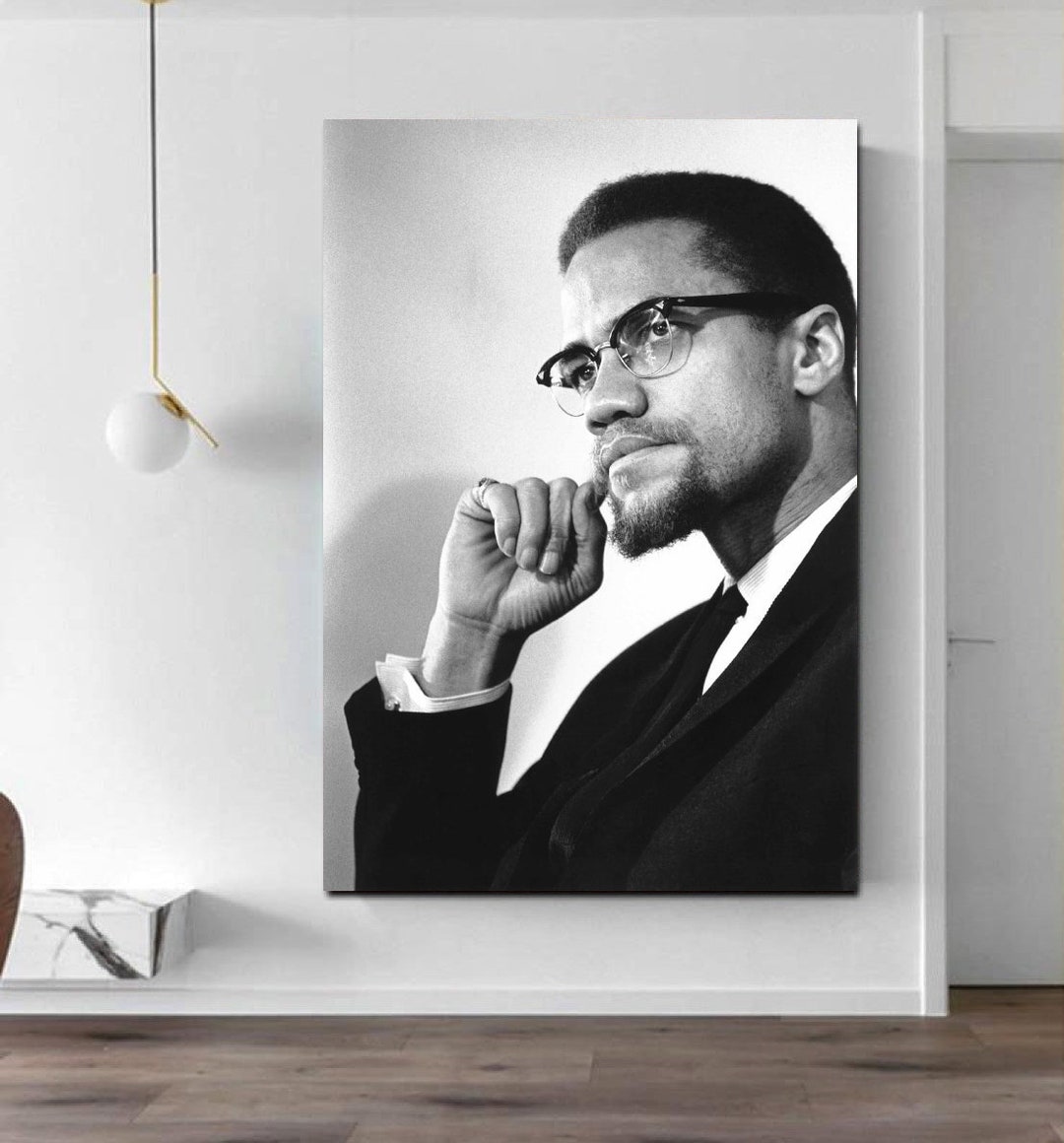 Malcolm X Canvas Art, Malcolm X, Malcolm X Poster, Malcolm Little