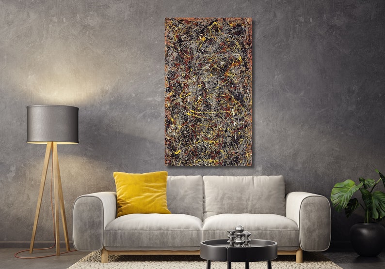 Jackson Pollock Canvas Art,poster Extra Large Canvas Wall Art,abstract