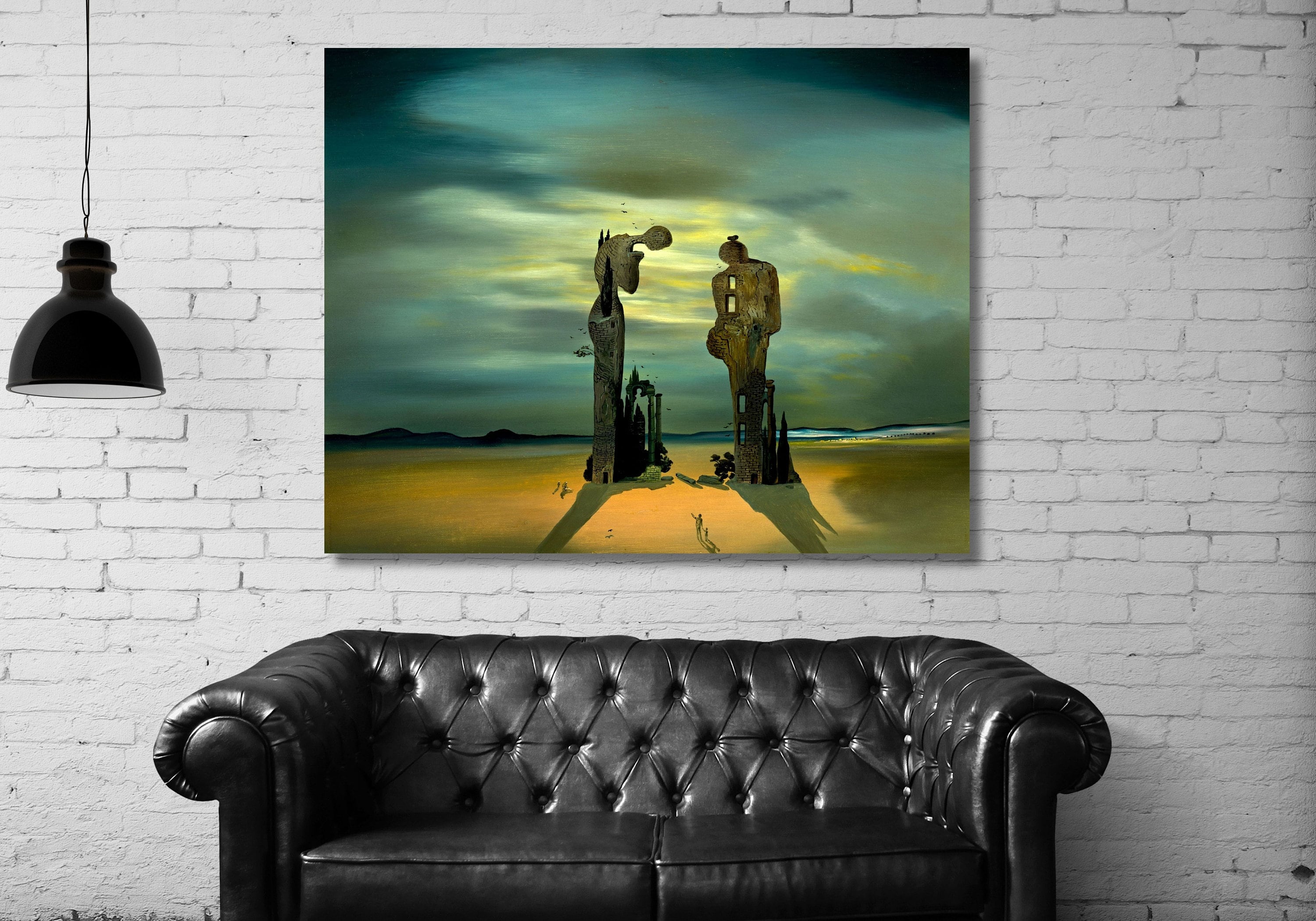 Salvador Dalí Archeological Reminiscence Millet's Angelus Canvas