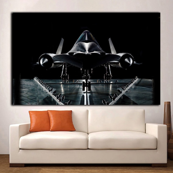 Aviation Canvas Art,lockheed SR-71 Blackbird Poster,aviator Gift