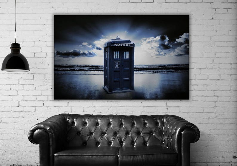 Doctor Who Tardis Telephone Box Wall Art Painting Canvas Art, Modern ...