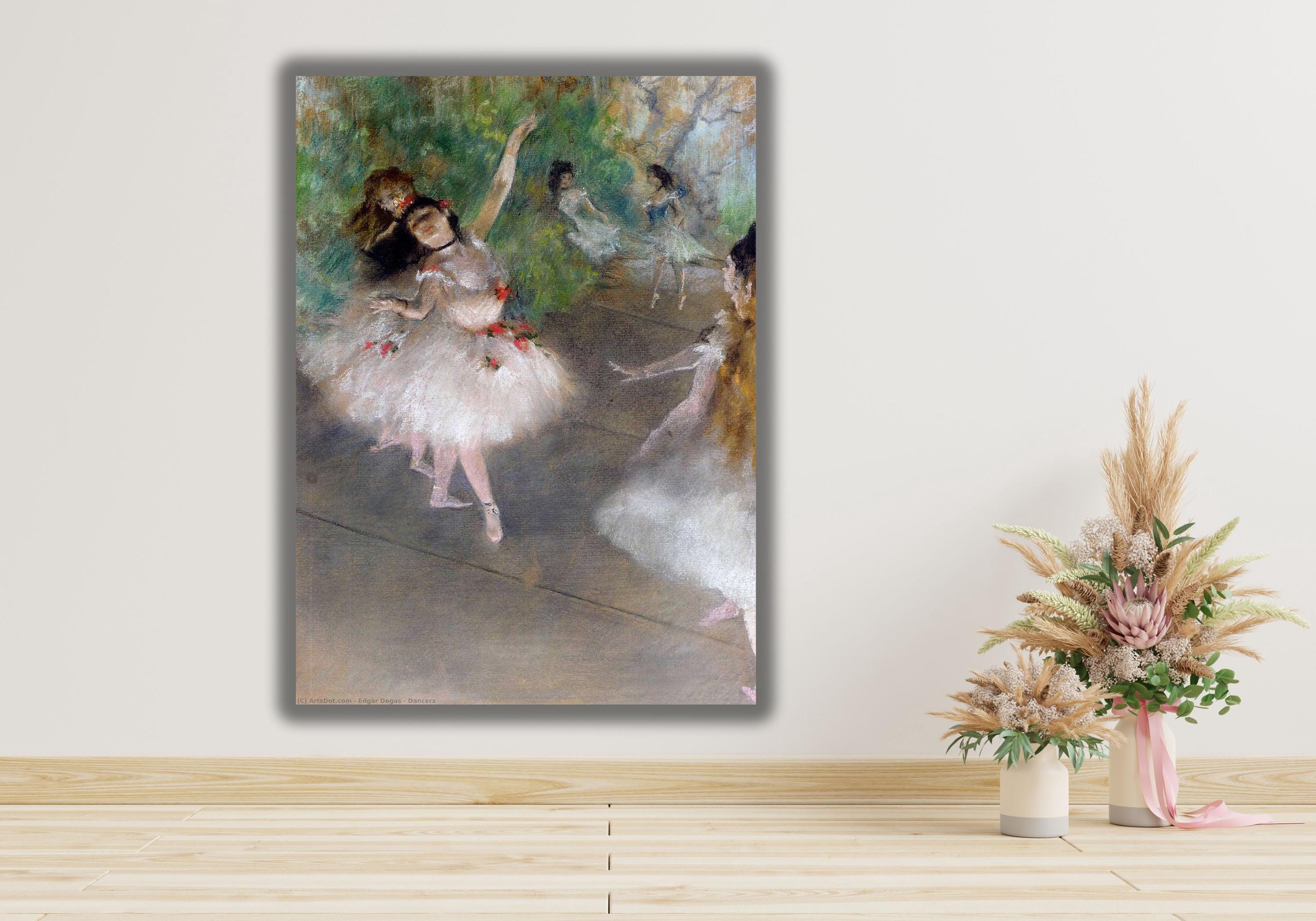 エドガー・ドガの「スターダンサー」ステージキャンバスウォールアート