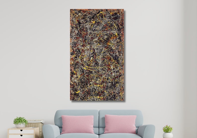 Jackson Pollock Canvas Art,poster Extra Large Canvas Wall Art,abstract