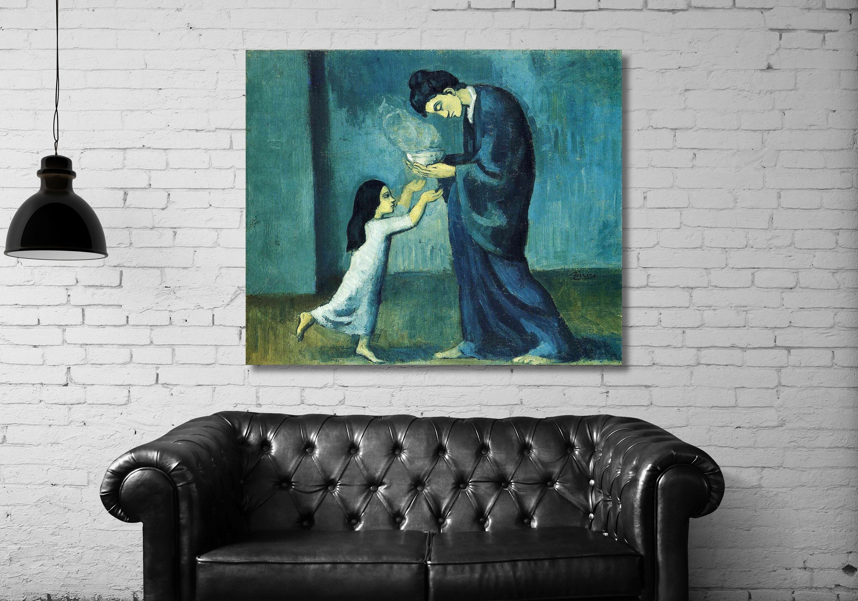 Pablo Picasso's Blue Period and the Old Guitarist Print Art