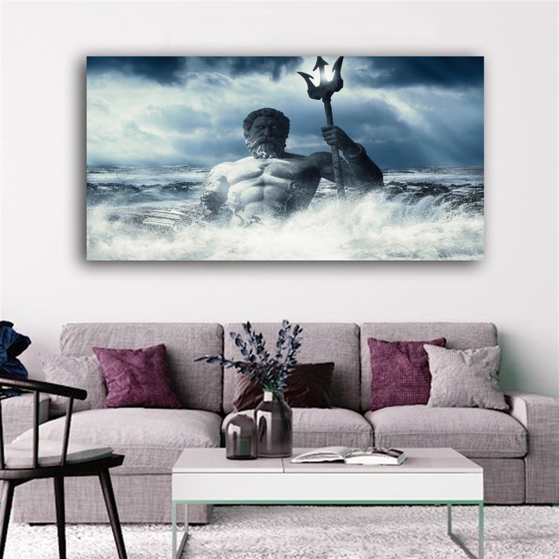 Greek Mythology, God of the Sea Print, Poseidon Print,poseidon Poster ...