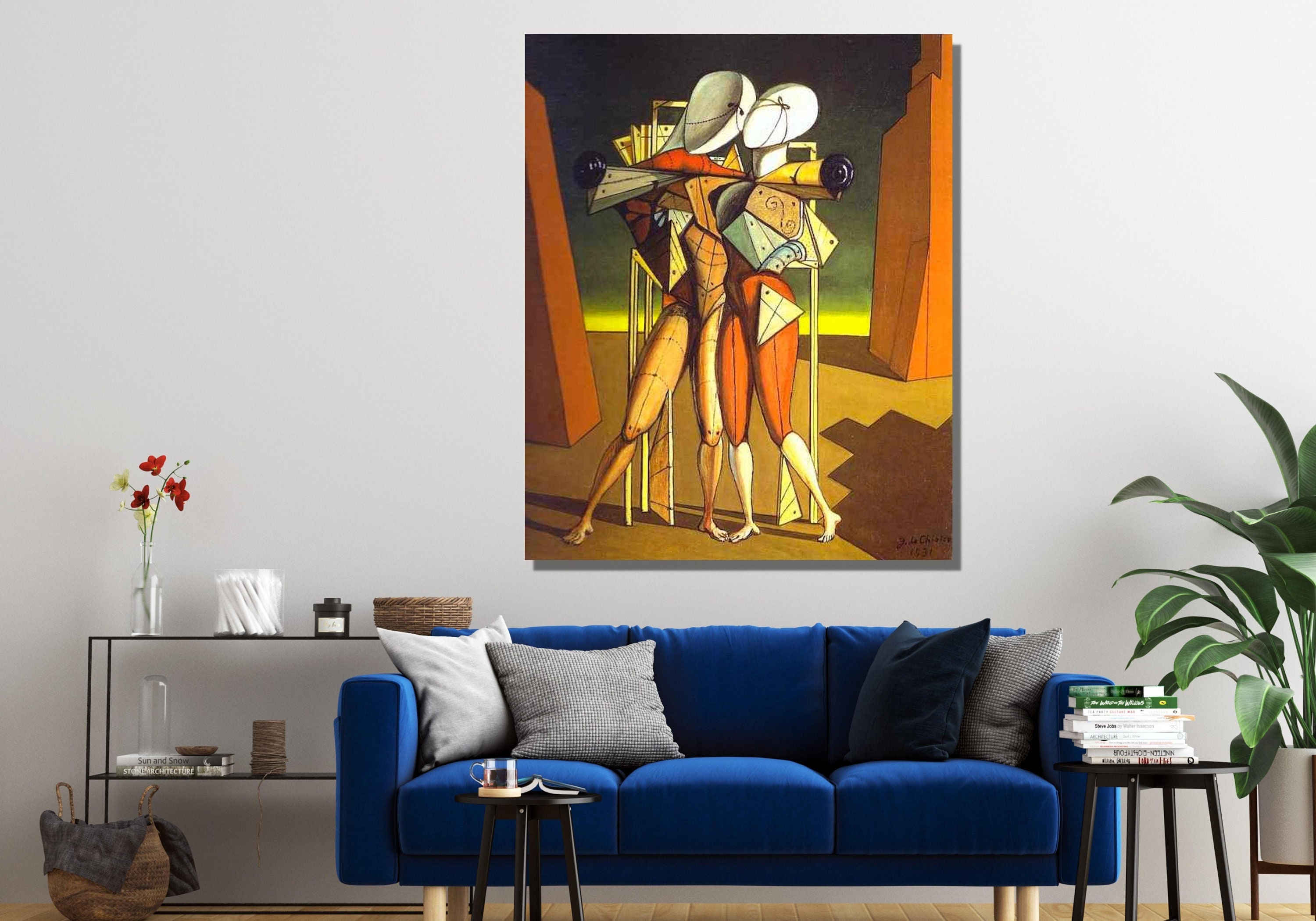 Giorgio De Chirico Poster,hector and Andromache by Giorgio De