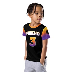 Personalized Phoenix Basketball Team Black Alternate Jersey - Kid / Toddler Tee - Fast Free Shipping Included