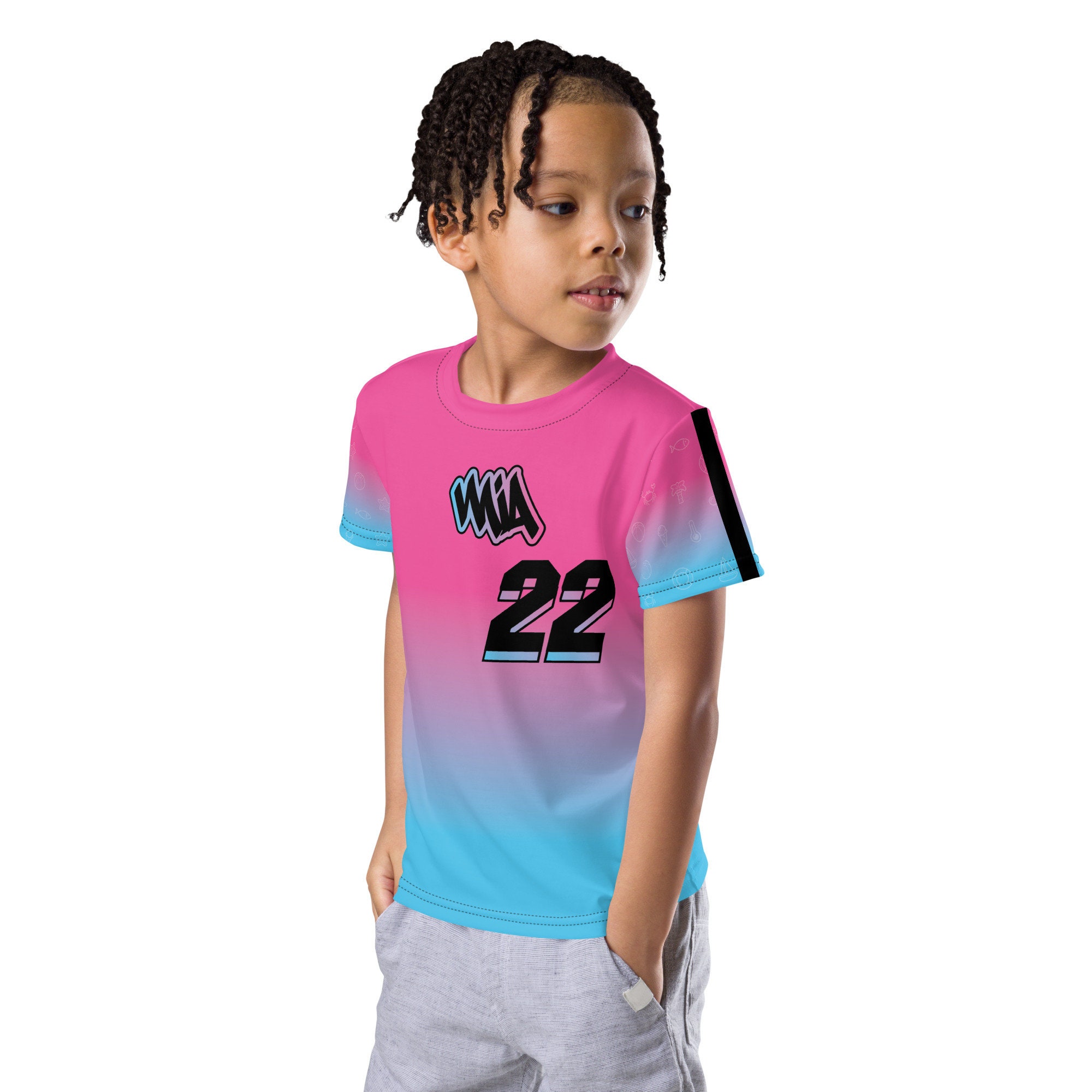 miami basketball jersey pink and blue