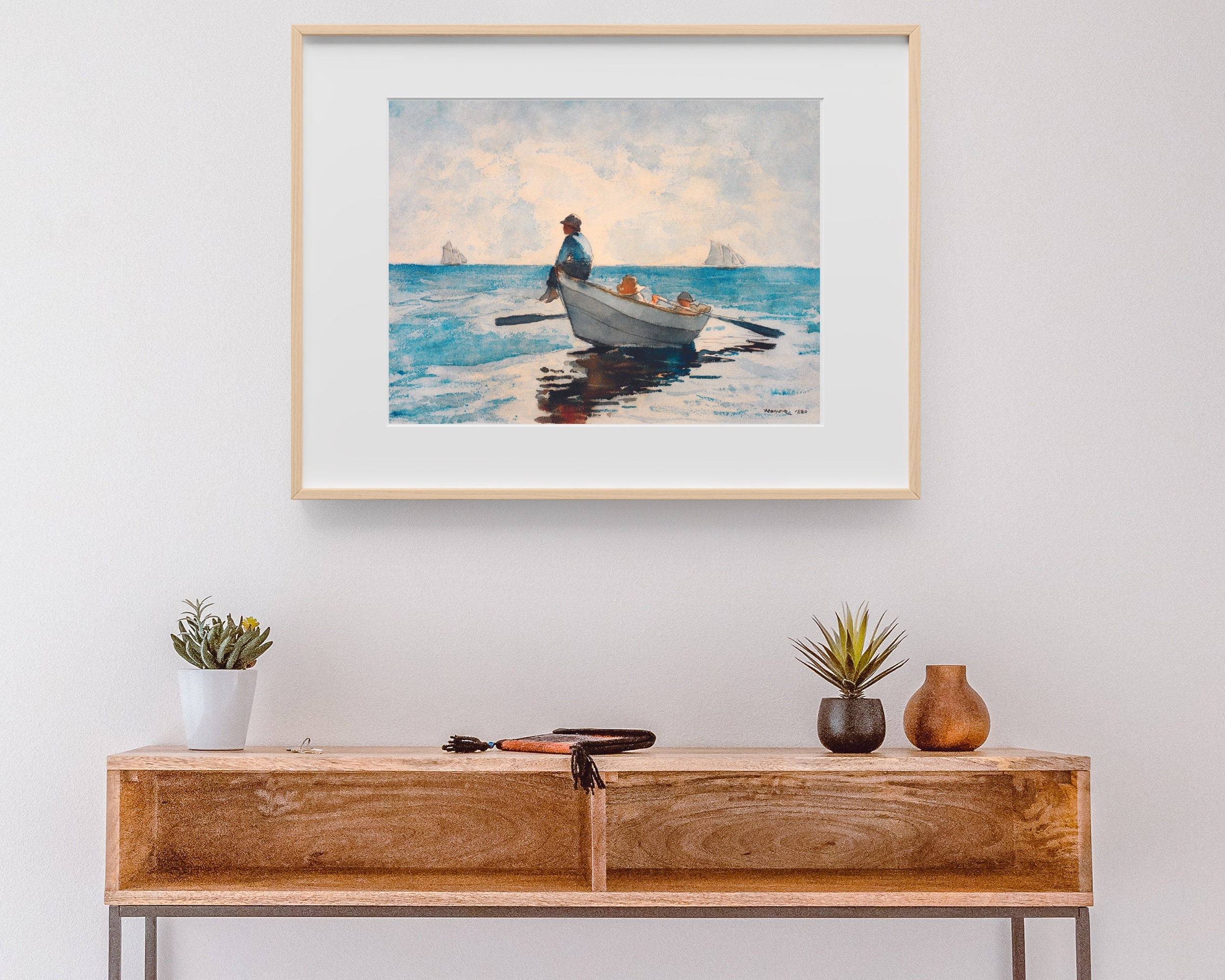 Vintage Beach House Printable Wall Art. Fishing Decor for Boys Room ...