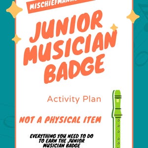 Girl Scout Junior Musician Badge Activity Plan