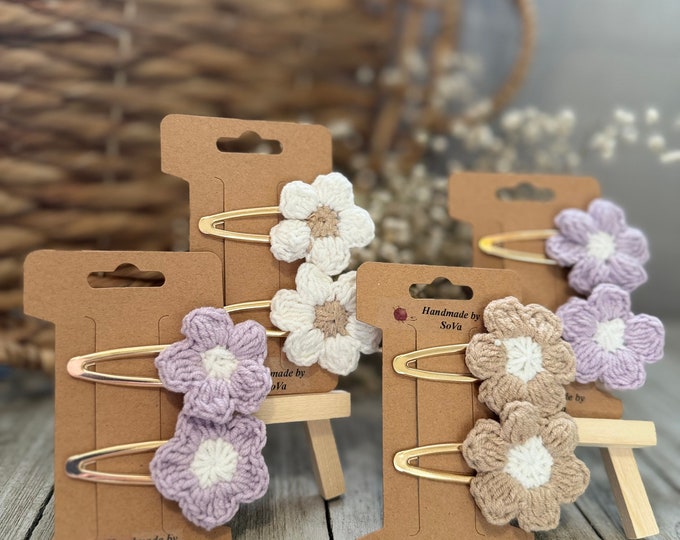 Handmade hair clips flowers
