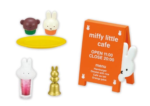 Re-ment Dollhouse - Miniature Miffy Little Cafe - Complete Set