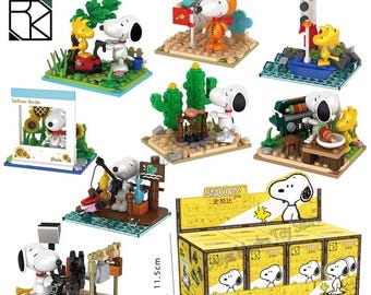 Nano Size Building Blocks - Mini Block - Snoopy Mini Display Brick Set - Single Box