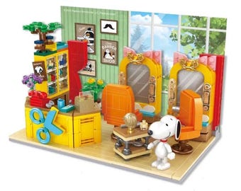 Presente De Brinquedo De Bloco De Construção Da Série Snoopy Dos Presente De Brinquedo De Bloco De Construção Da Série Snoopy Dos