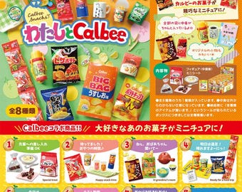 Re-ment Dollhouse - Miniature Calbee Snacks - Komplettes Set - Alle 8 Boxen