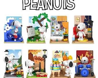 Nano Size Building Blocks - Mini Block - Snoopy Mini Display Brick Set (Series 1) - Single Box