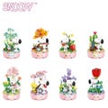Nano Size Building Blocks - Mini Block - Snoopy Mini Display Brick Set (Series 4 Snoopy Garden) - Blind Box - Single Box product logo