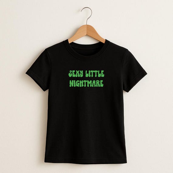 Halloween Sexy Little Nightmare Shirt – Spooky Slut Graphic Tee – Bratty Halloween Outfit