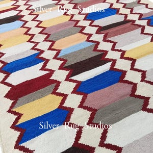 3x5 4x6 8x10 Swedish Marianna Richter Inspired High Quality Handwoven Flatweave Wool Rug for Living Room Bedroom Customize in all Size