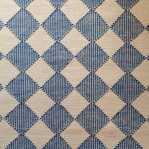 Rug 8 x10 Blue Handwoven High Quality Wool Rug for Living Room, Bedroom Rug 6x9 Area Rug Customize in all Size Home Décor