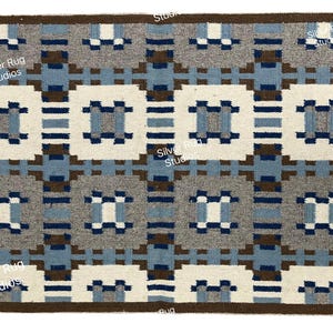 8x10 9x12 Swedish Scandinavian Inspired High Quality Handwoven Flatweave Wool Rug for Living Room Bedroom Office Customize in all Size