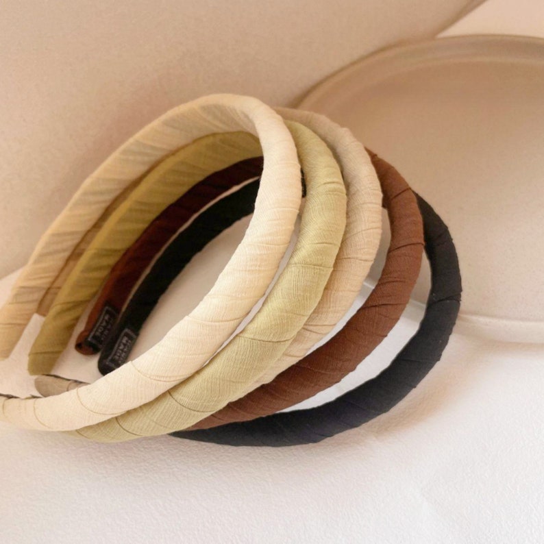 Unique Headbands, Minimalist Headband, Fabric Headbands,solid Color