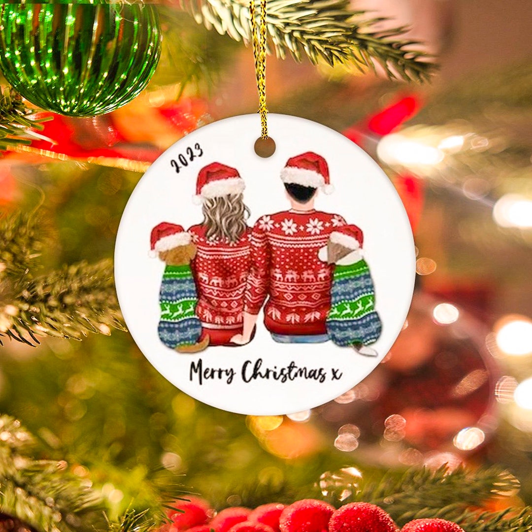 Our Family at Christmas Bauble, Christmas Tree Ornament, Family