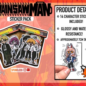 Chainsaw Man Sticker Pack !