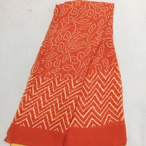 Red Chiffon Printed Light Weight Saree-Saree For Special Occation-Gift For Mom-Light Weight Saree-Chiffon Saree
