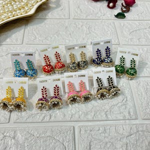 Veel 10-100 paar oorbellen, Mehndi-gunsten, Retourcadeaus bruiloft, Cadeaus bruidsmeisje, Feestartikelen voor vrouwen, Sangeet-cadeaus, Dholki Retourcadeau