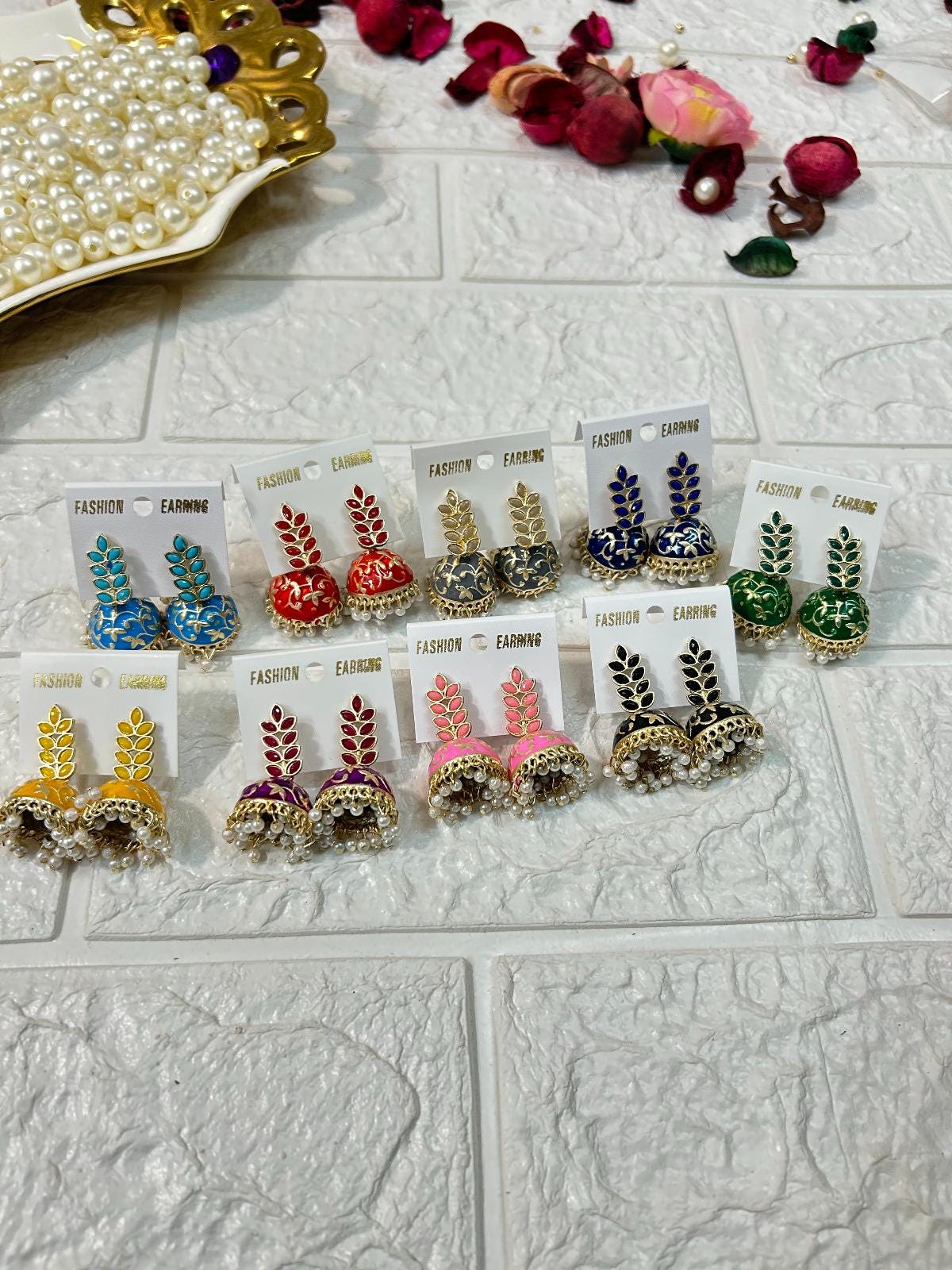 Lot Of 10-100 Pairs Earrings, Mehndi Favors, Wedding Return Gifts, Bridesmaid Gifts, Women's Party Favors, Sangeet Gifts, Dholki Return Gift