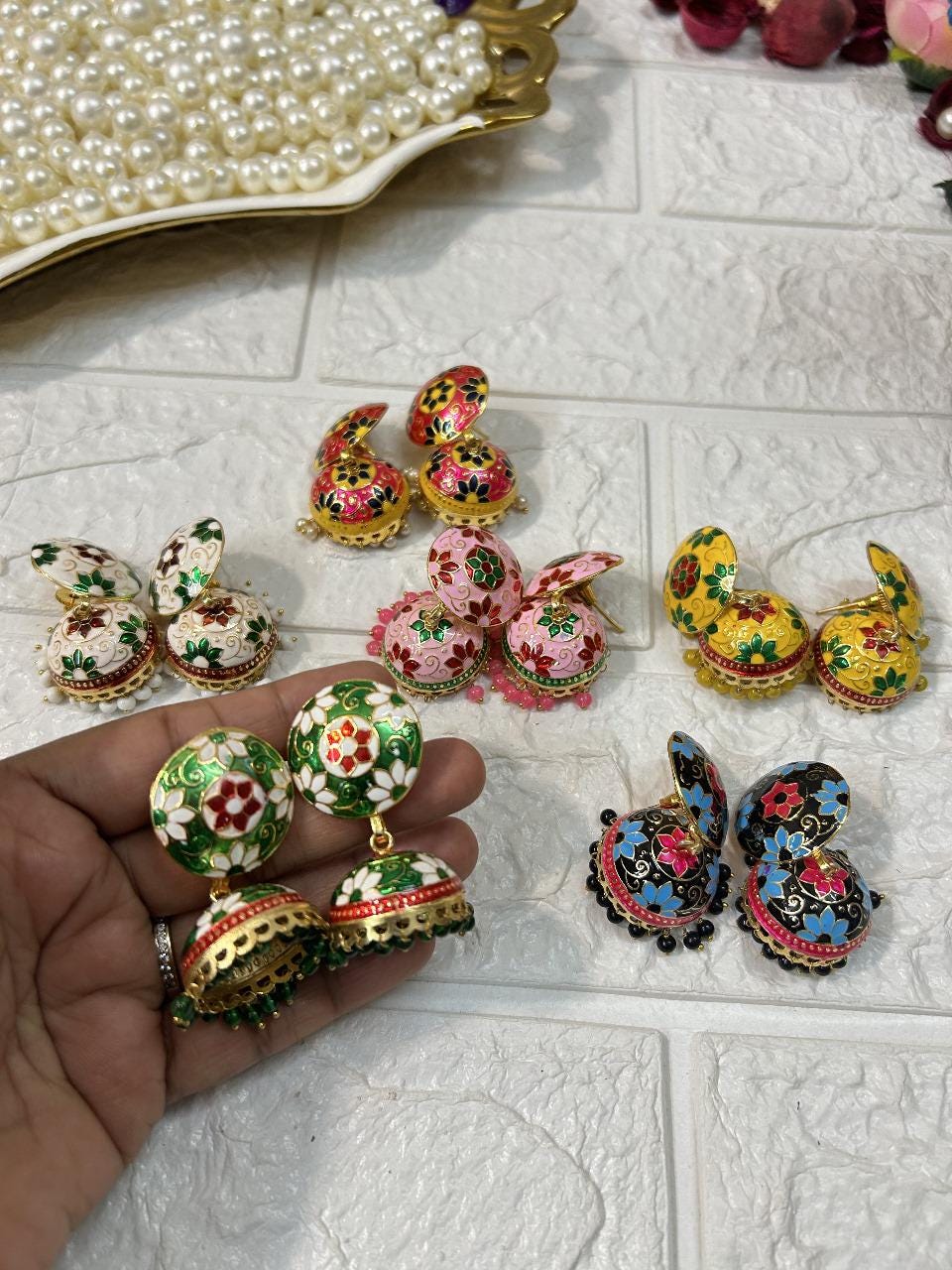 Indiamart Jhumka Designs New Model Silk Thread Earrings Lot Of 25