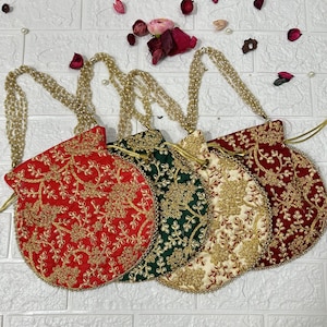 Veel van 10-100 Indiase handgemaakte geborduurde dames clutch portemonnee/zakje/tasje, huwelijksbedankje/retourcadeau voor gasten gratis expresverzending
